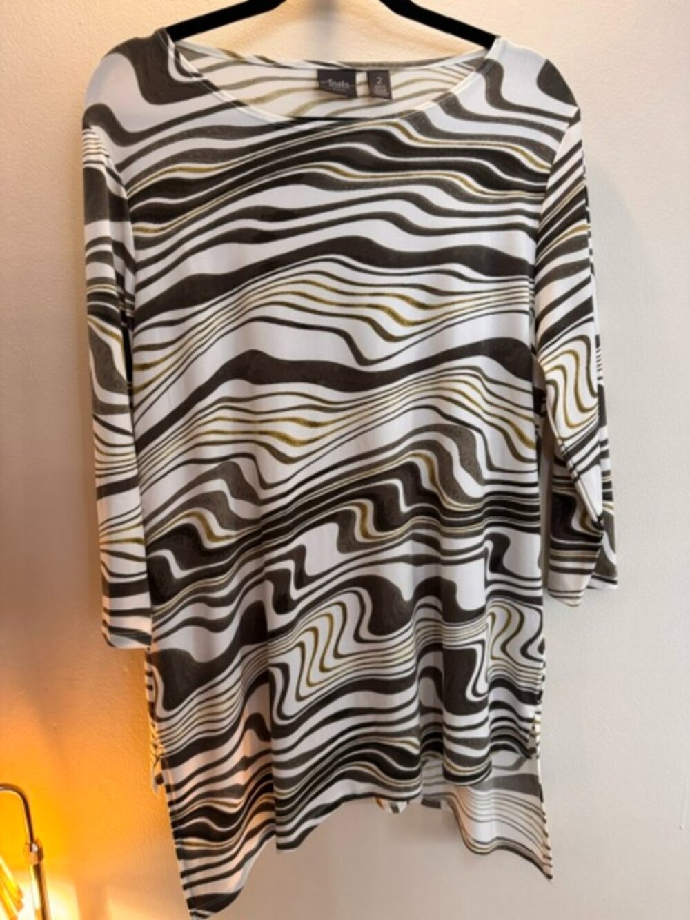 Chico's Travelers asymmetrical top